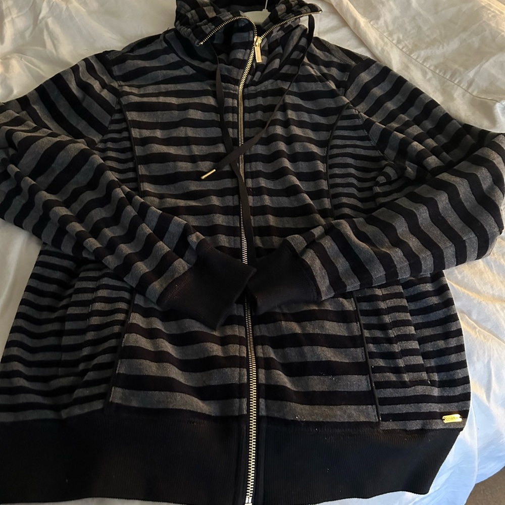 Calvin Klein Black and Gray Zip Up
